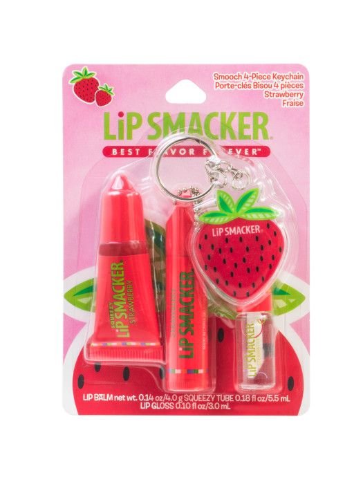 Smooch Key Chain & Lip Balm Set – Strawberry x Lip Smacker