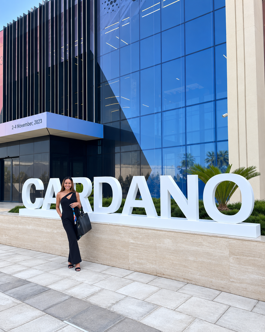 Rosi Ross at Cardano during a blockchain and Web3 industry experience.