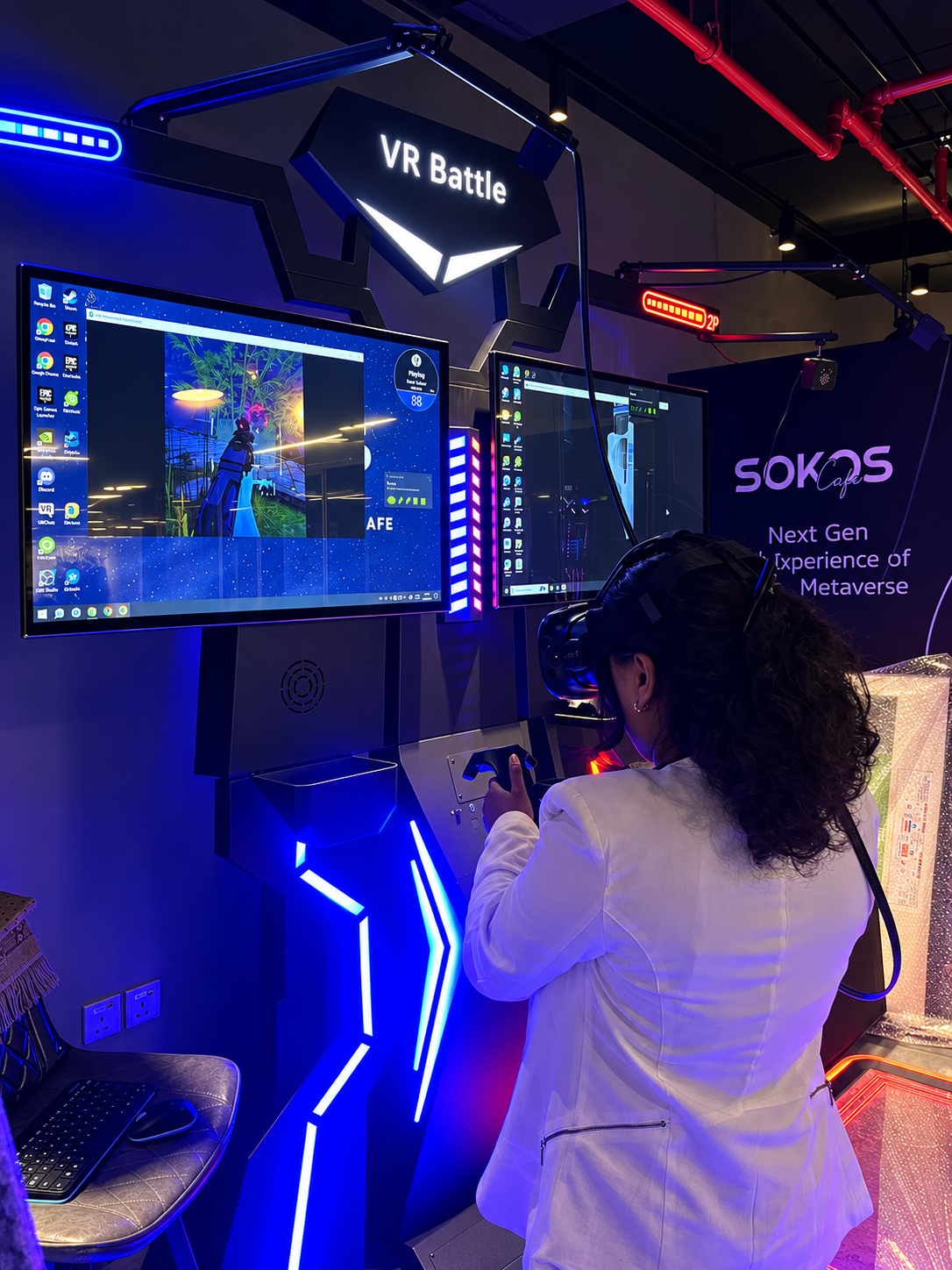 KM Universe immersive technology experience featuring interactive screens, virtual worlds, and next-generation digital entertainment.
