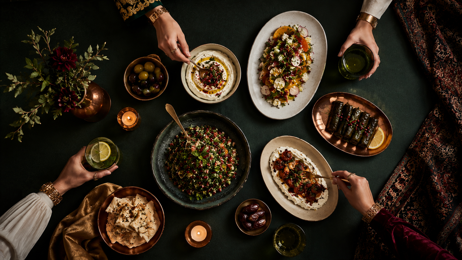 Rosi Ross article banner exploring the best Iftar experiences in Dubai, Ramadan dining, luxury hospitality, Suhoor traditions, and shared cultural rituals.