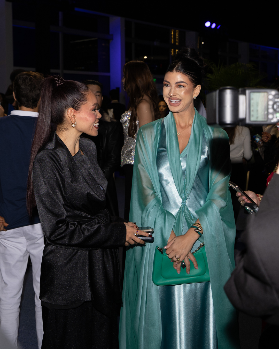 Rosi Ross and Enri Carmody at Manel Fashion Show wearing Manel