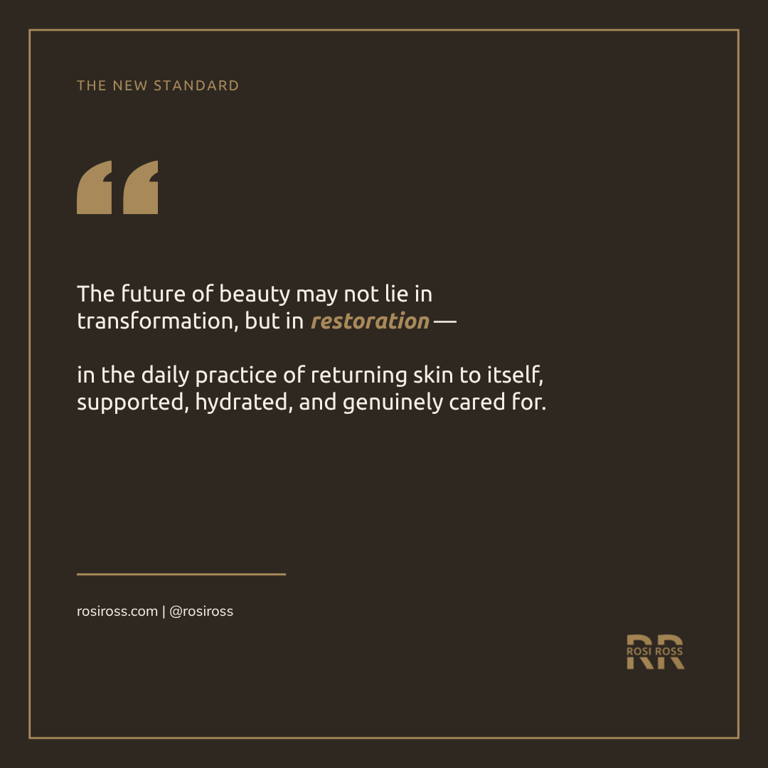Rosi Ross quote about Fresh Beauty skincare ritual, sensorial skincare, luxury beauty routines, mindful self-care, and slow beauty.