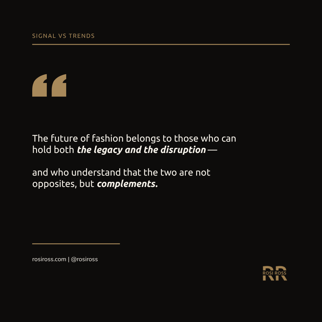 Rosi Ross quote about The Devil Wears Prada, fashion industry power shift, digital influence, editorial authority, and the future of fashion media.